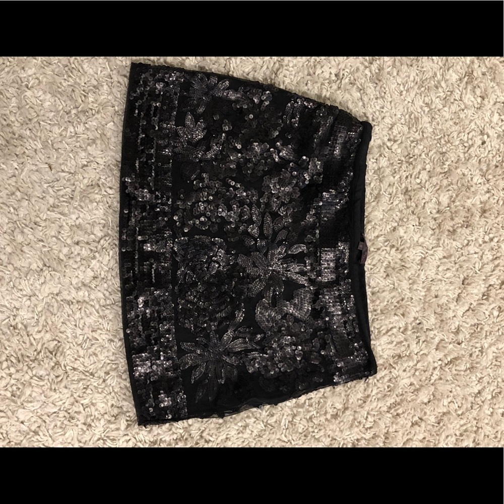 Sequin mini skirt